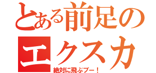 とある前足のエクスカリブー（絶対に飛ぶブー！）