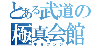 とある武道の極真会館（キョクシン）