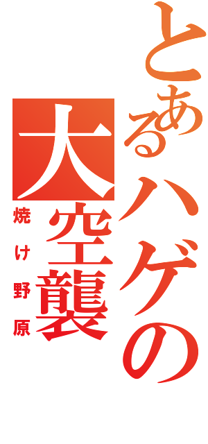 とあるハゲの大空襲（焼け野原）