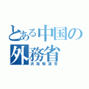 とある中国の外務省（洪磊報道官）