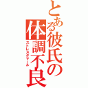 とある彼氏の体調不良（ストレスタマール）