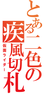 とある二色の疾風切札（仮面ライダー）