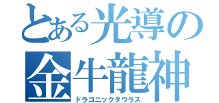 とある光導の金牛龍神（ドラゴニックタウラス）