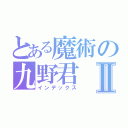 とある魔術の九野君Ⅱ（インデックス）