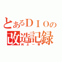 とあるＤＩＯの改造記録（純正一番）