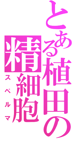 とある植田の精細胞（スペルマ）