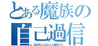 とある魔族の自己過信（五百年以上生きた大魔族だぞ）