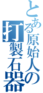 とある原始人の打製石器（）