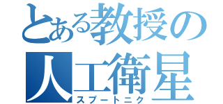 とある教授の人工衛星（スプートニク）