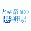 とある路面の長津田駅（ビックブルー）