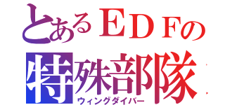 とあるＥＤＦの特殊部隊（ウィングダイバー）