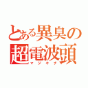 とある異臭の超電波頭（マジキチ）