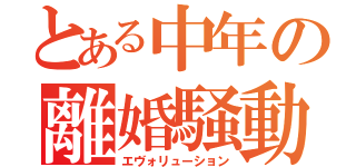 とある中年の離婚騒動（エヴォリューション）