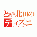 とある北田のディズニーランド（だまれ）