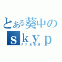 とある葵中のｓｋｙｐｅ（リア友会議）