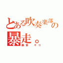 とある吹奏楽部員の暴走。（暴音 キコ）