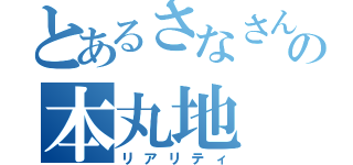 とあるさなさんの本丸地（リアリティ）