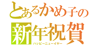 とあるかめ子の新年祝賀（ハッピーニューイヤー）