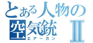 とある人物の空気銃Ⅱ（エアーガン）