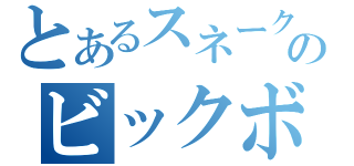 とあるスネークのビックボス（）