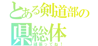 とある剣道部の県総体（頑張ってね！）