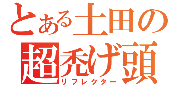 とある土田の超禿げ頭（リフレクター）