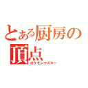 とある厨房の頂点（ポケモンマスター）