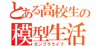 とある高校生の模型生活（ガンプラライフ）