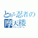 とある忍者の摩天楼（ブラックホール）