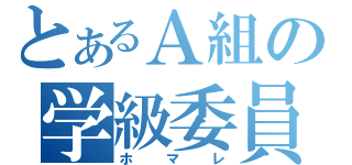 とあるＡ組の学級委員（ホマレ）