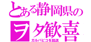 とある静岡県のヲタ歓喜（ガルパピコを放送）