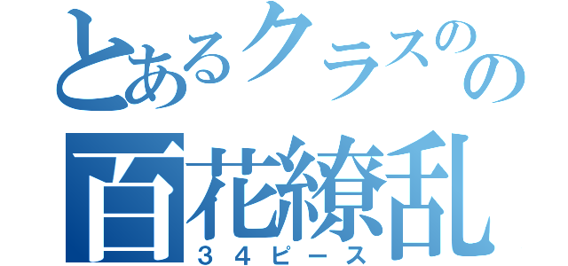 とあるクラスの級訓の百花繚乱（３４ピース）