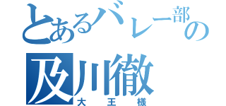 とあるバレー部の及川徹（大王様）