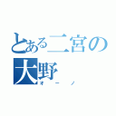 とある二宮の大野（オーノ）