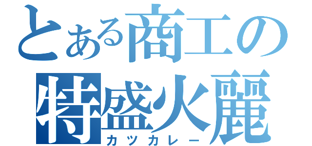 とある商工の特盛火麗（カツカレー）