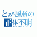 とある風斬の正体不明（カウンターストップ）