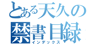 とある天久の禁書目録（インデックス）