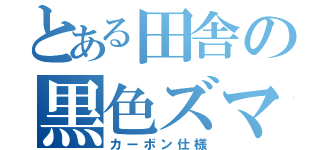 とある田舎の黒色ズマ（カーボン仕様）