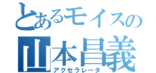 とあるモイスの山本昌義（アクセラレータ）