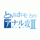 とあるホモとのアナル攻めⅡ（ガン堀り）