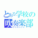 とある学校の吹奏楽部（ブラスバンド）