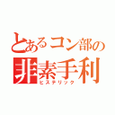 とあるコン部の非素手利区（ヒステリック）