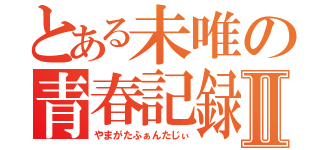 とある未唯の青春記録Ⅱ（やまがたふぁんたじぃ）