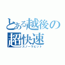 とある越後の超快速（スノーラビット）