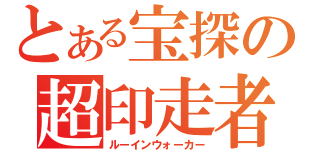 とある宝探の超印走者（ルーインウォーカー）