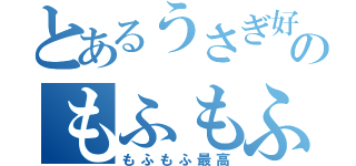 とあるうさぎ好きのもふもふ観察（もふもふ最高）