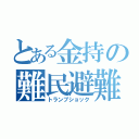 とある金持の難民避難（トランプショック）