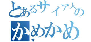 とあるサイア人のかめかめ波（マ）