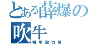 とある薛爆の吹牛（機甲點力量）