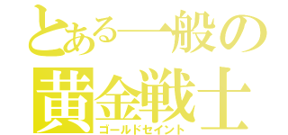 とある一般の黄金戦士（ゴールドセイント）